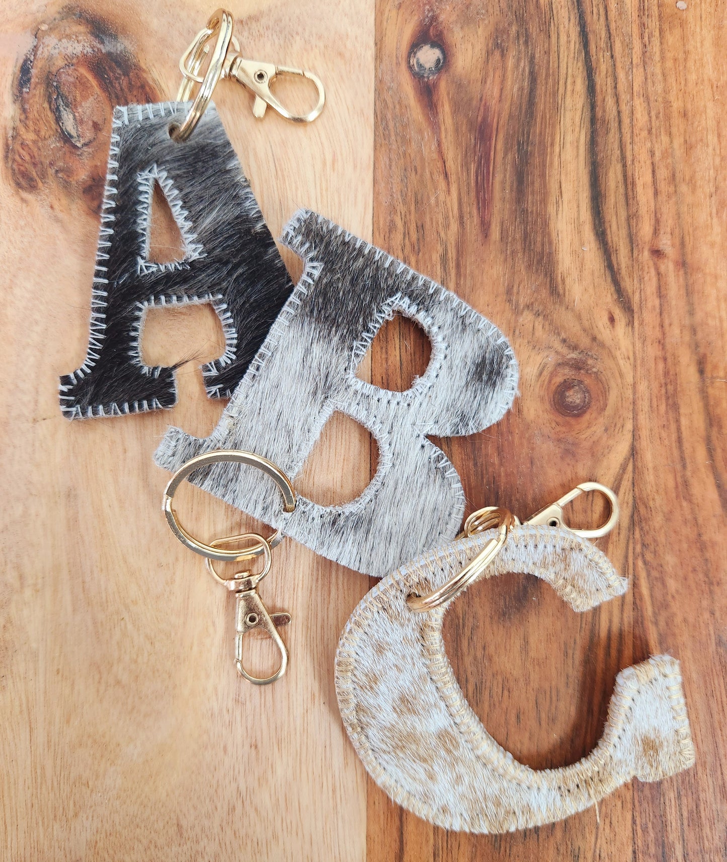 A B C Hide Key Chains