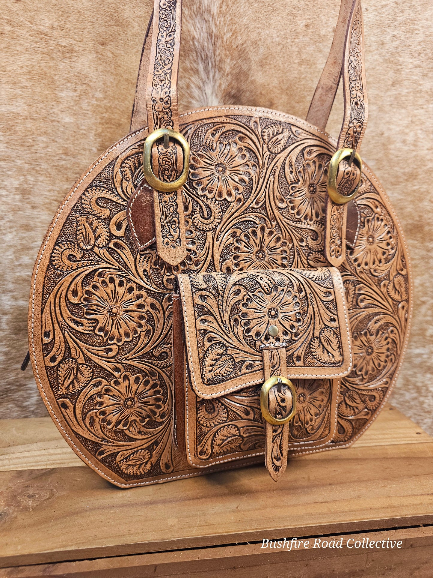 The Rancher's Wife Tooled Round Tote