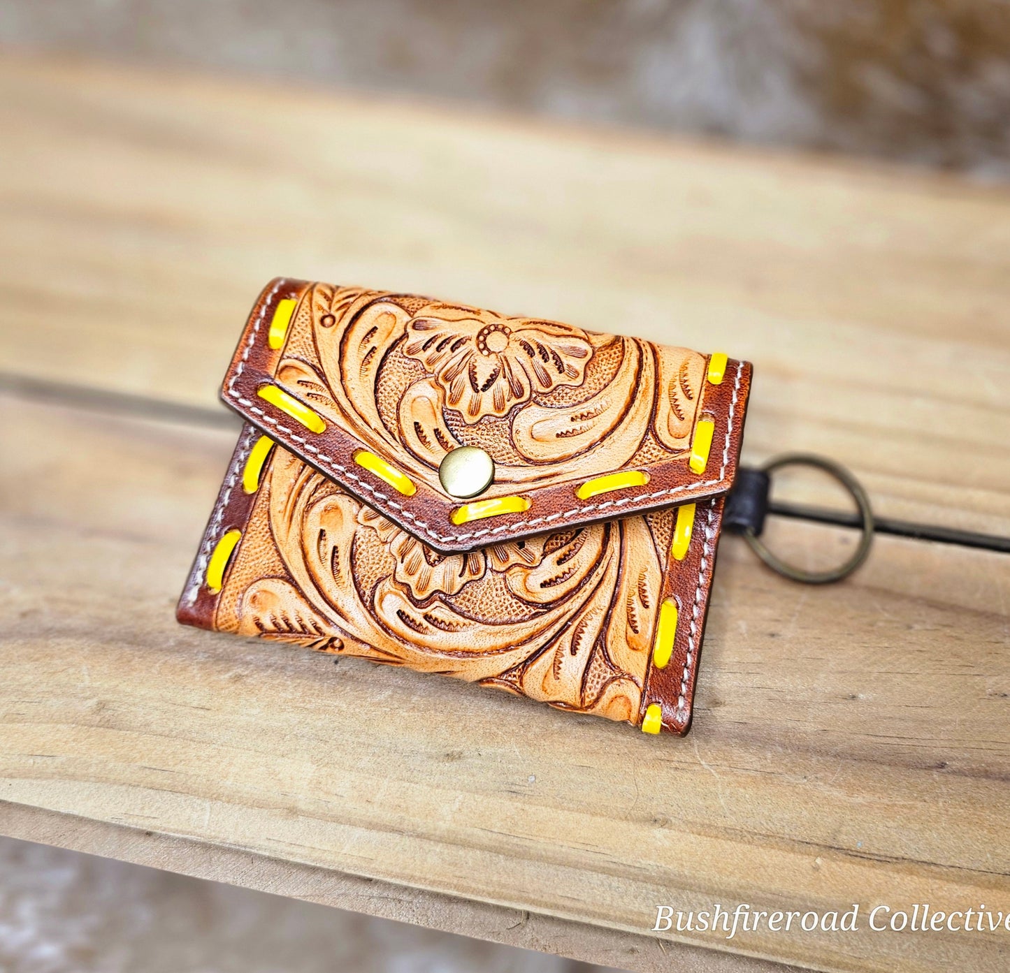 Tooled Keyring Purse