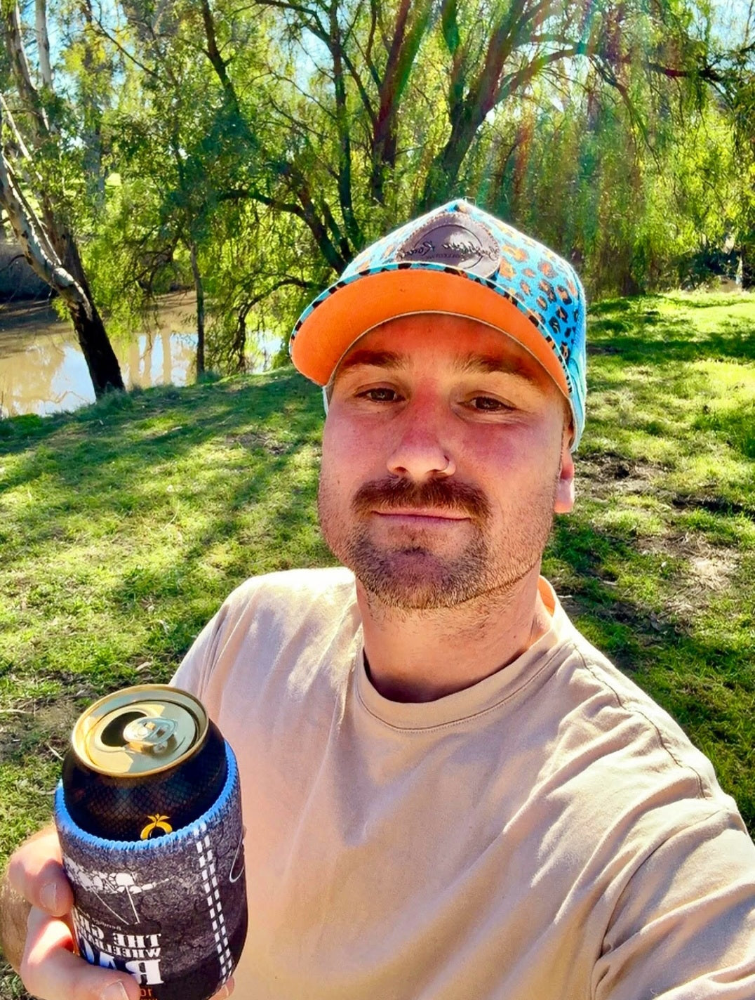 Blue Lepoard Trucker