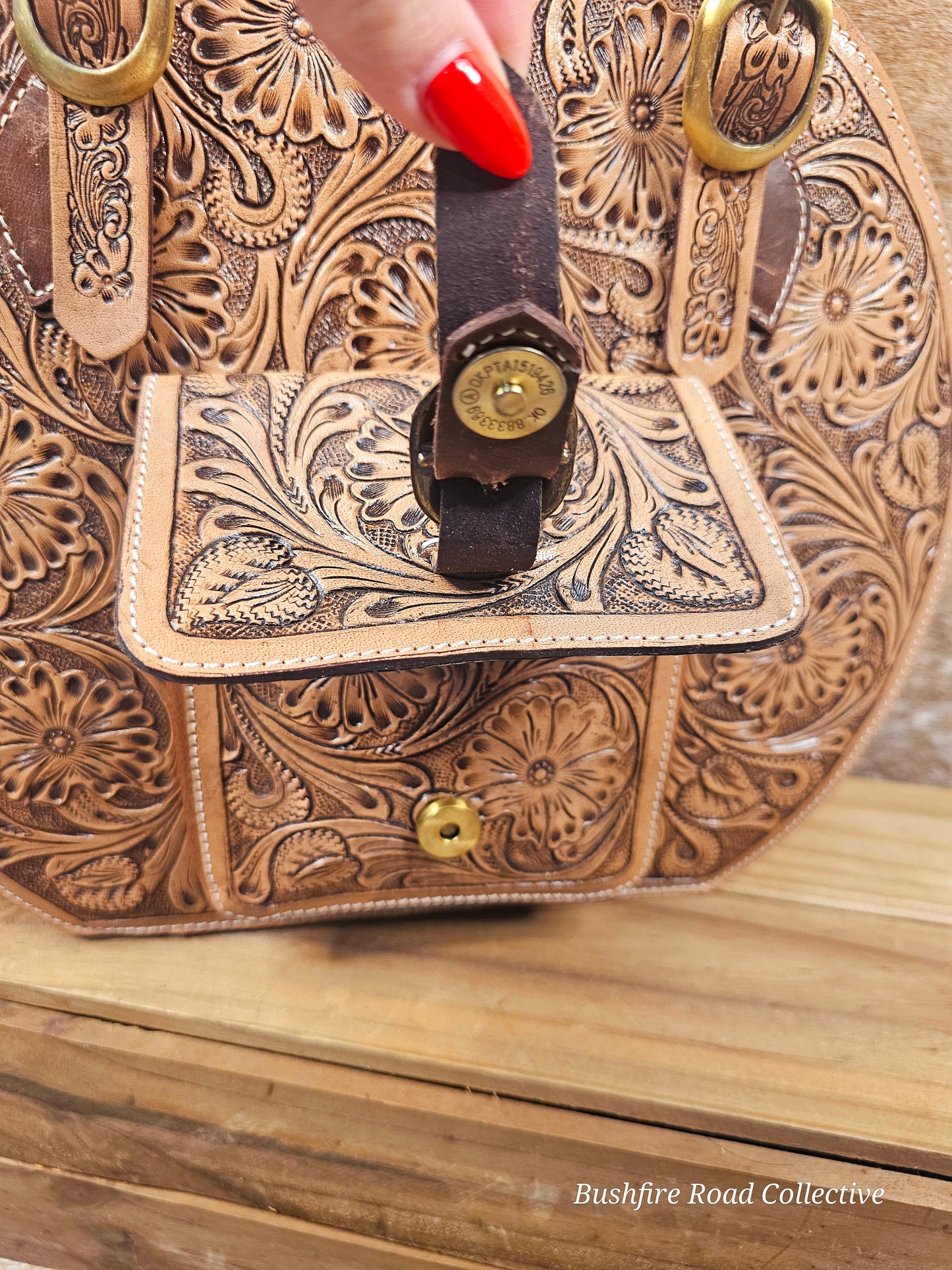 The Rancher's Wife Tooled Round Tote
