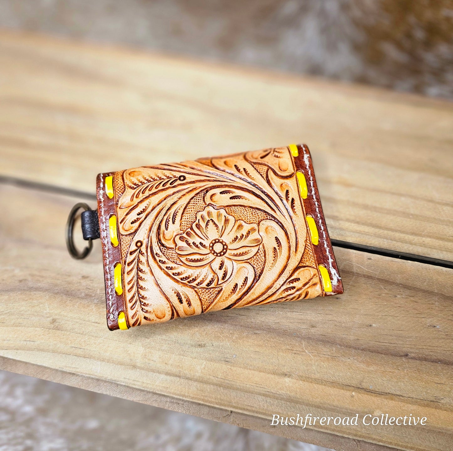 Tooled Keyring Purse