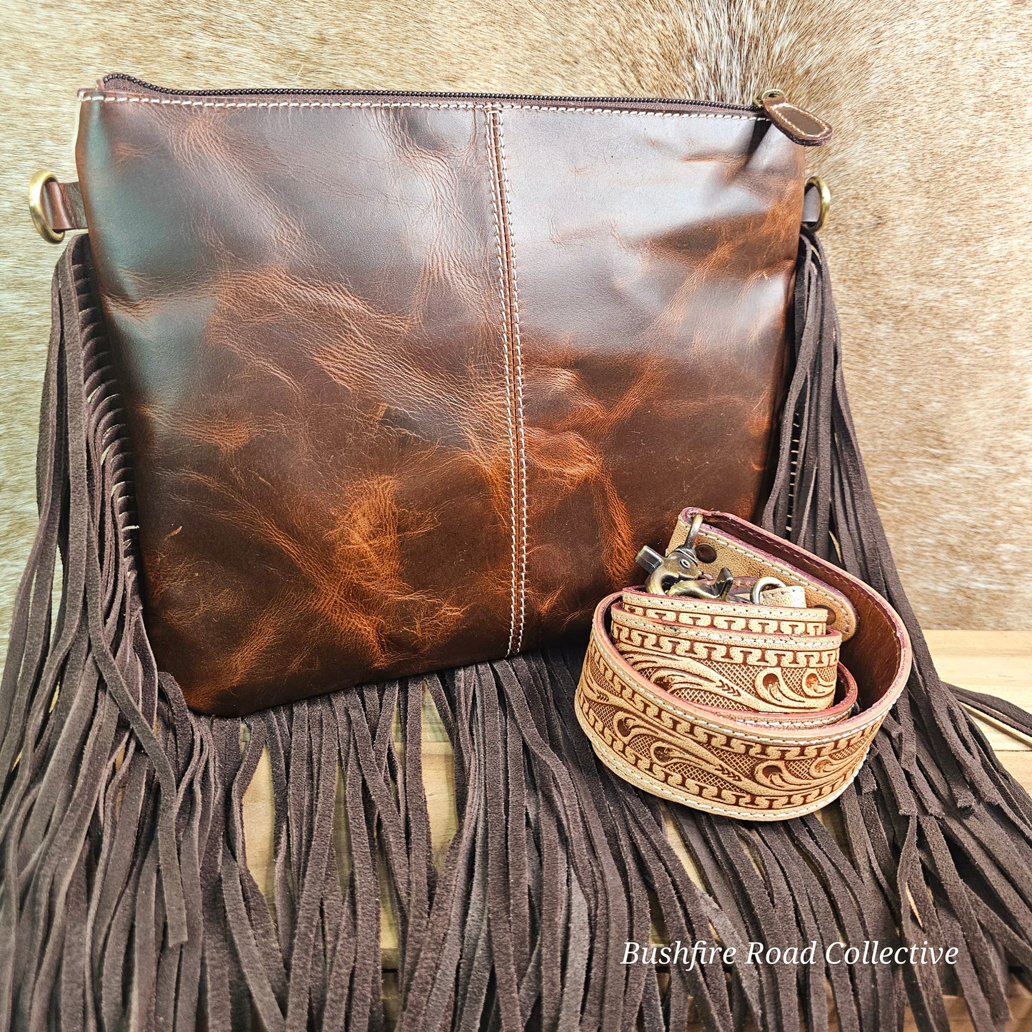Daisy Ridge Cowhide Bag Set