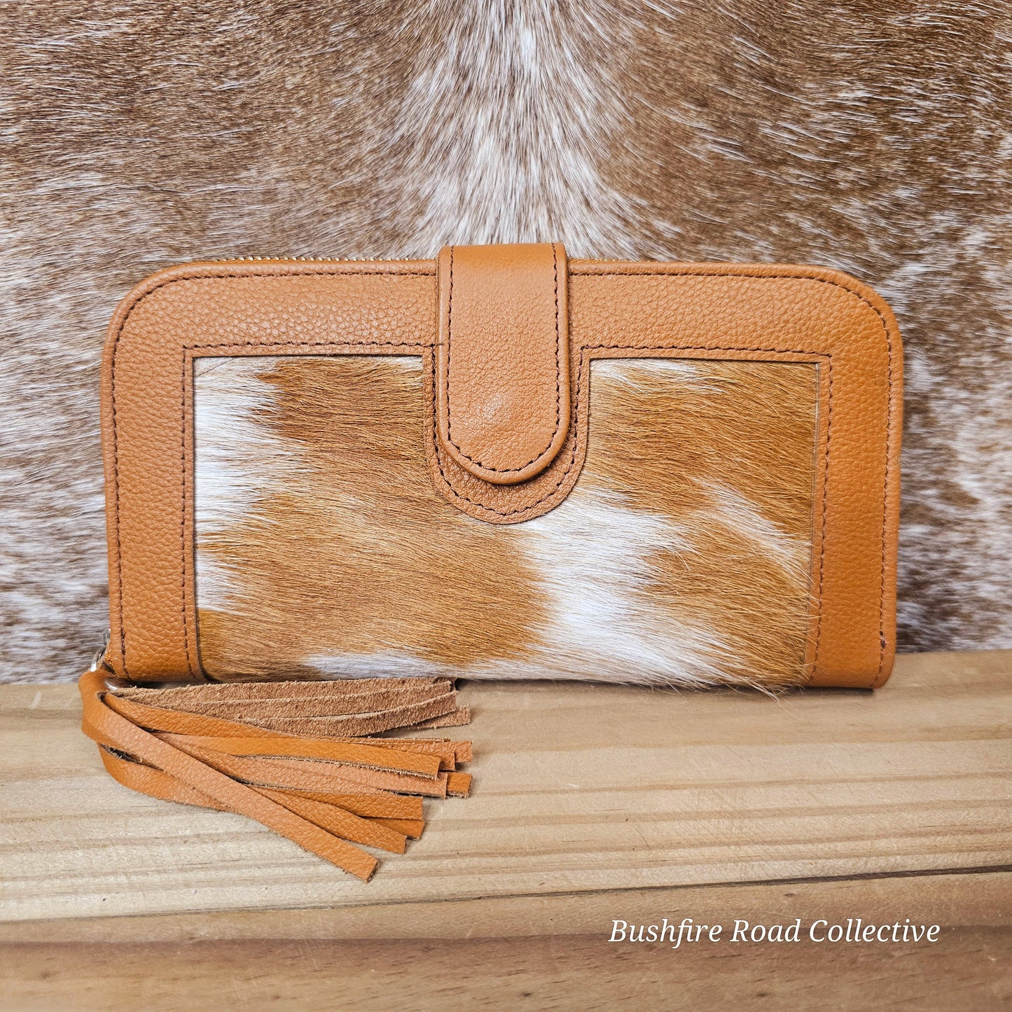 Mirror Cow Hide Wallet Large
