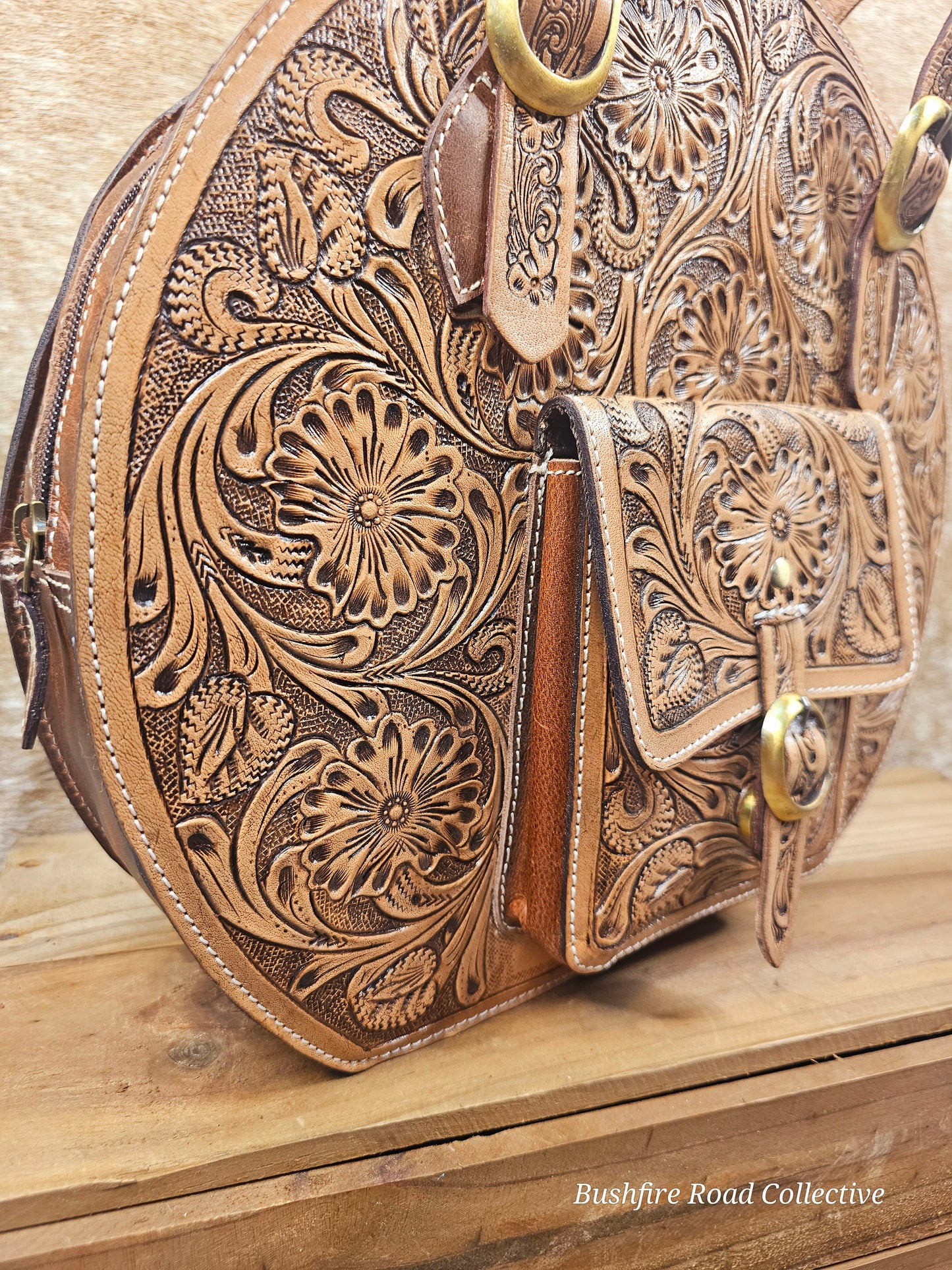 The Rancher's Wife Tooled Round Tote