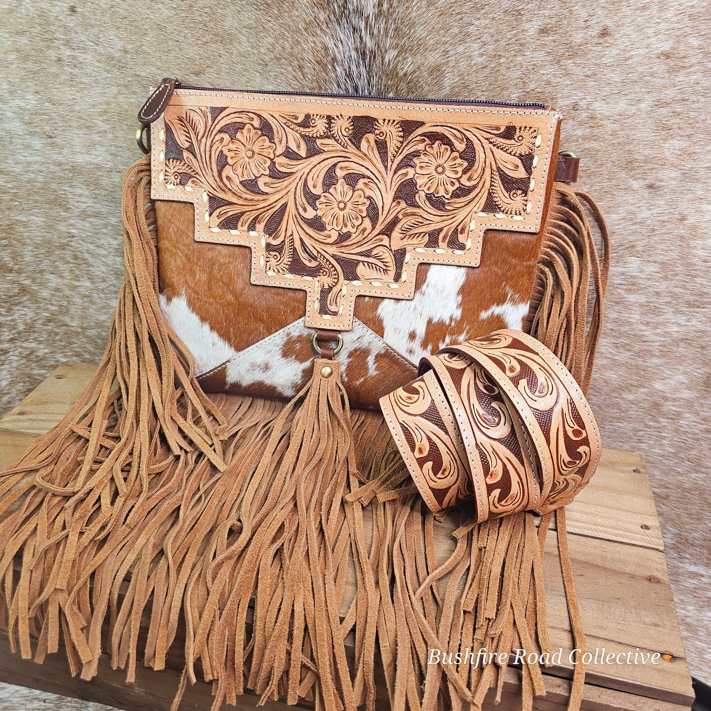 Sundance Cowhide Crossbody