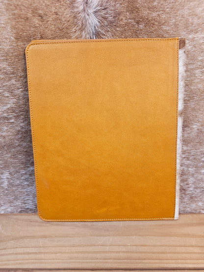 Flora Cowhide & Tooled Leather Folio