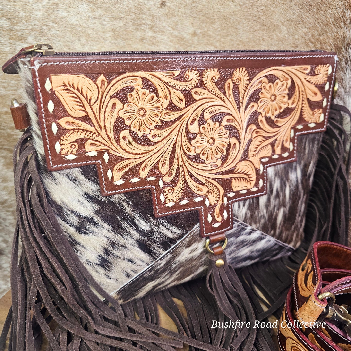 Sundance Cowhide Crossbody