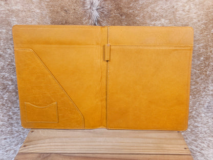 Flora Cowhide & Tooled Leather Folio