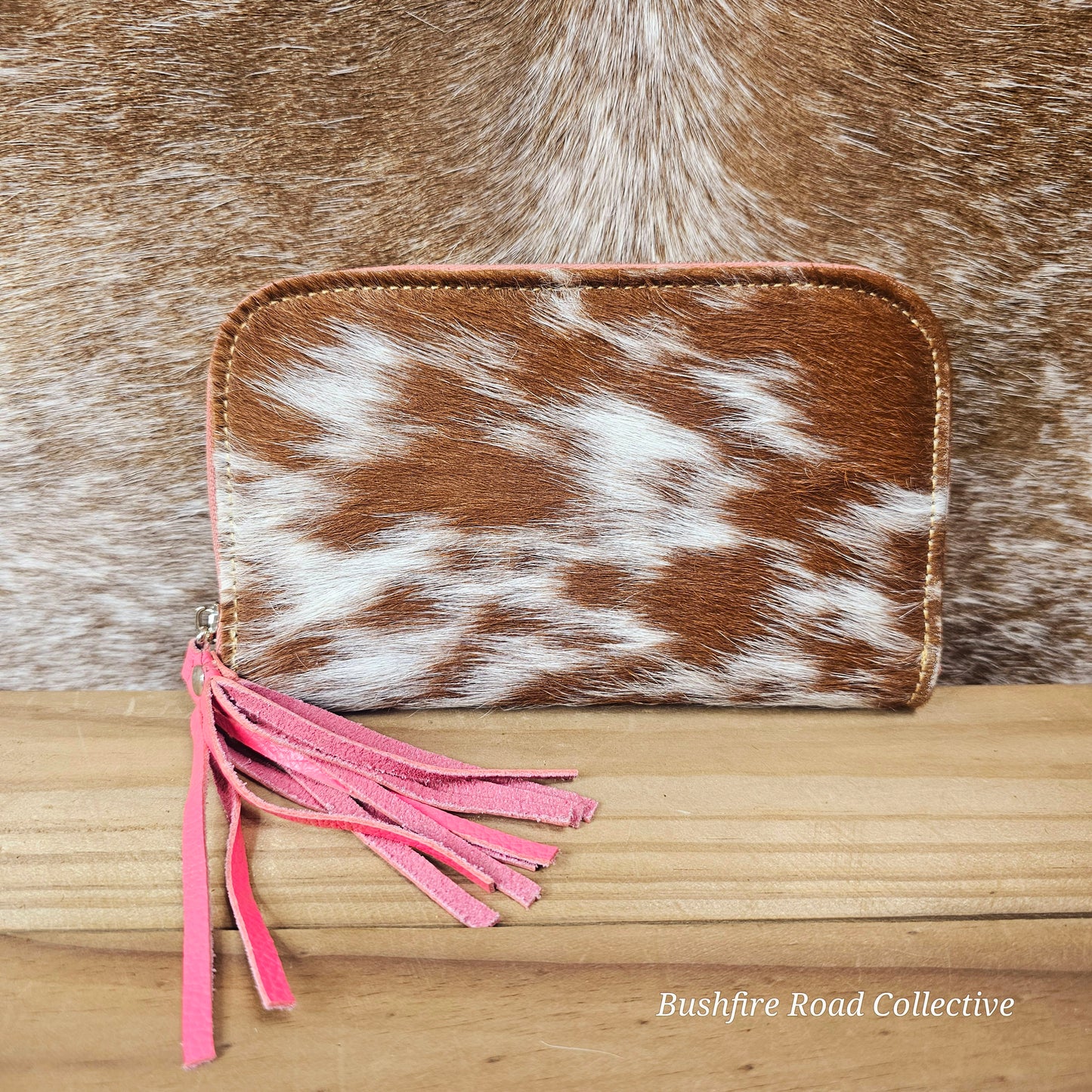 Mirrored Hide Wallet 20cm x 12cm