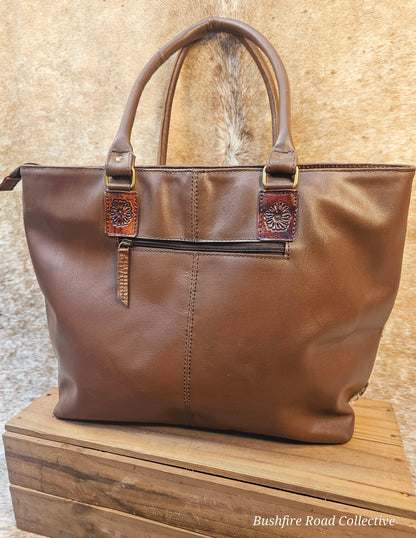 Turquoise Bloom Tote