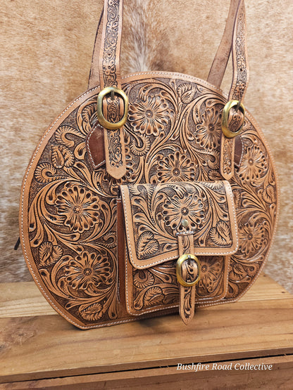 The Rancher's Wife Tooled Round Tote