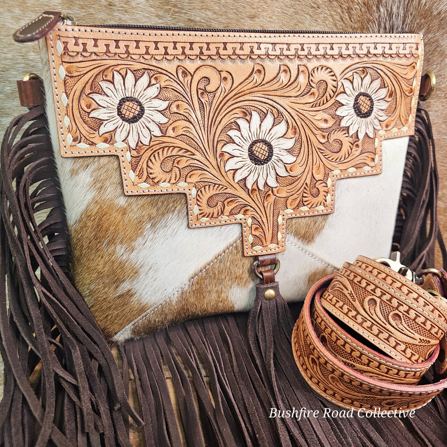 Daisy Ridge Cowhide Bag Set