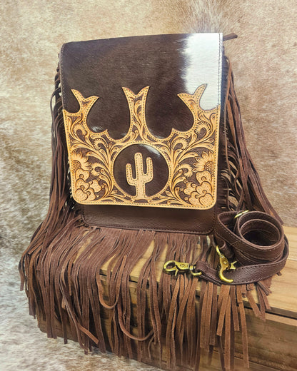California Cactus Fringed Bag