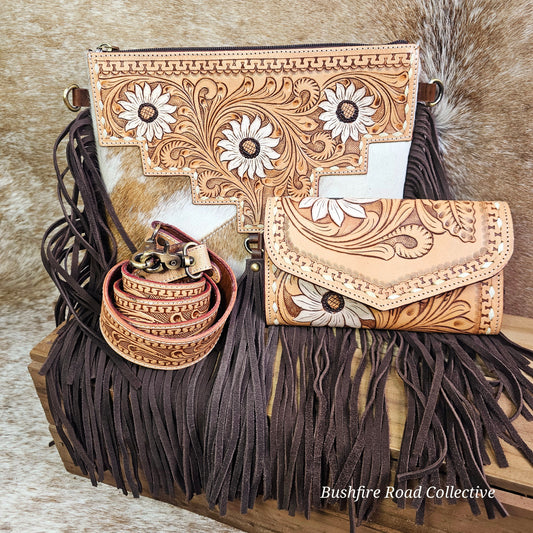 Daisy Ridge Cowhide Bag Set