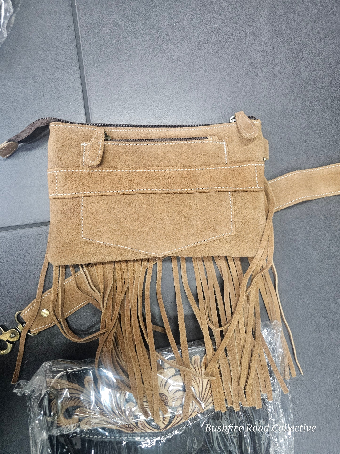 The Hayley Suede Fringe Bag