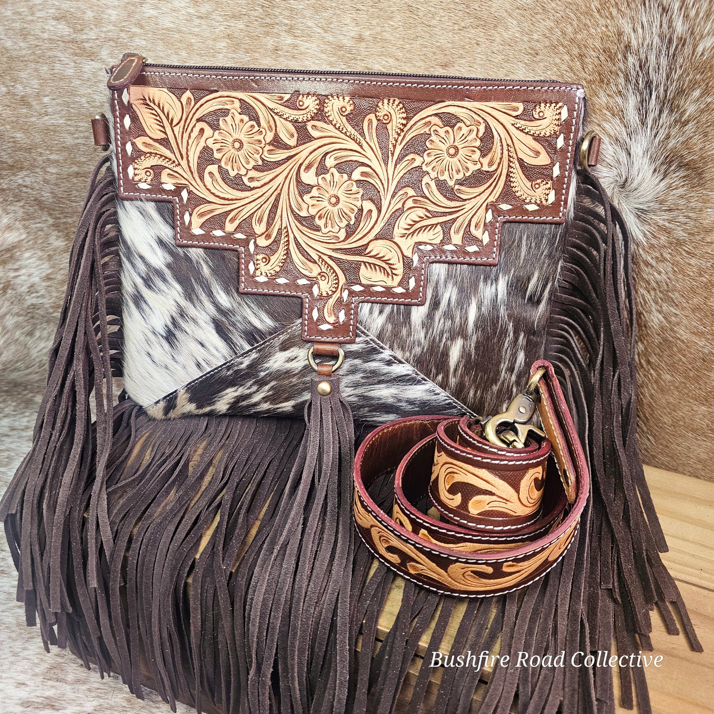 Sundance Cowhide Crossbody