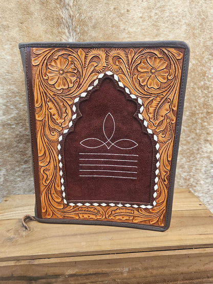 Medina Tooled Zip A4 Folder
