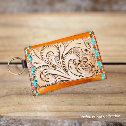 Tooled Keyring Purse