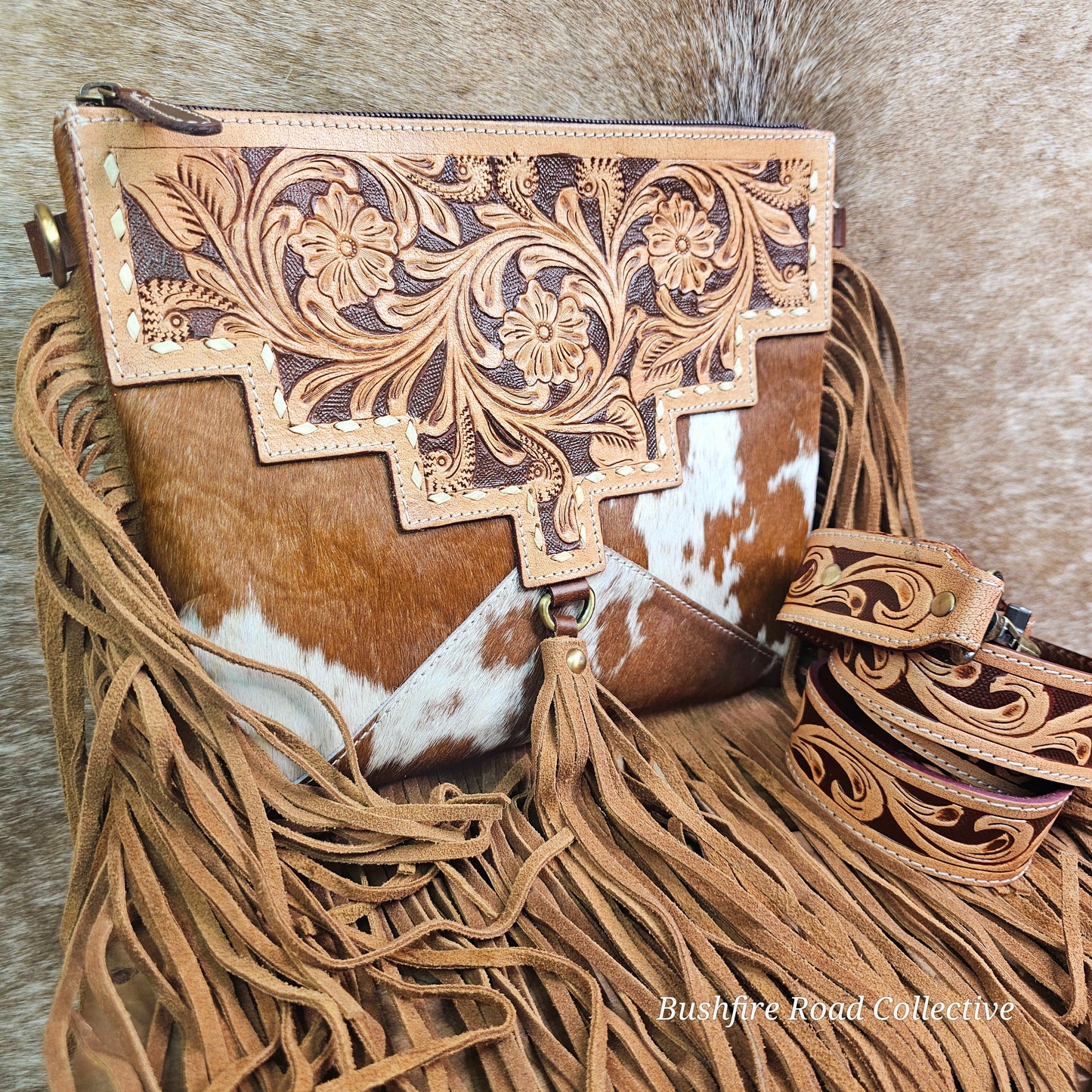 Sundance Cowhide Crossbody