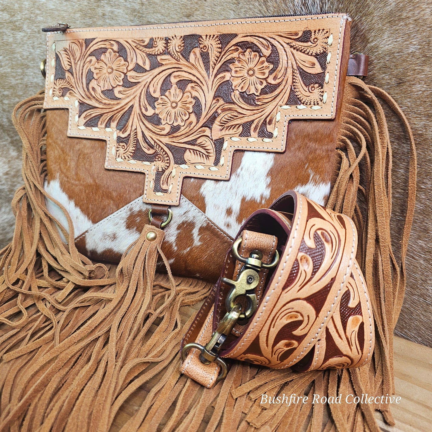 Sundance Cowhide Crossbody