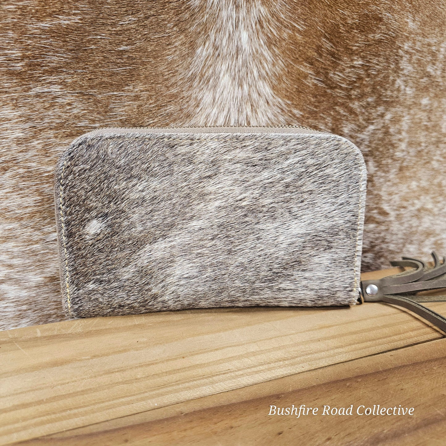 Mirrored Hide Wallet 20cm x 12cm