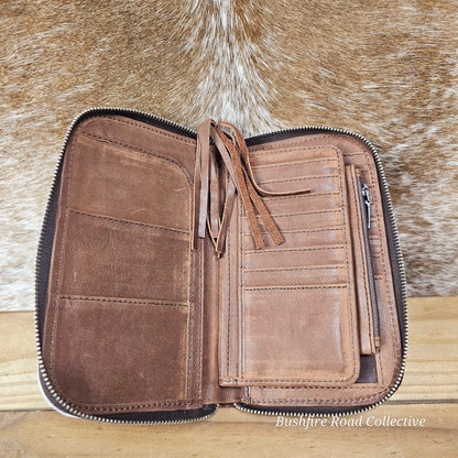 Mirrored Hide Wallet 20cm x 12cm
