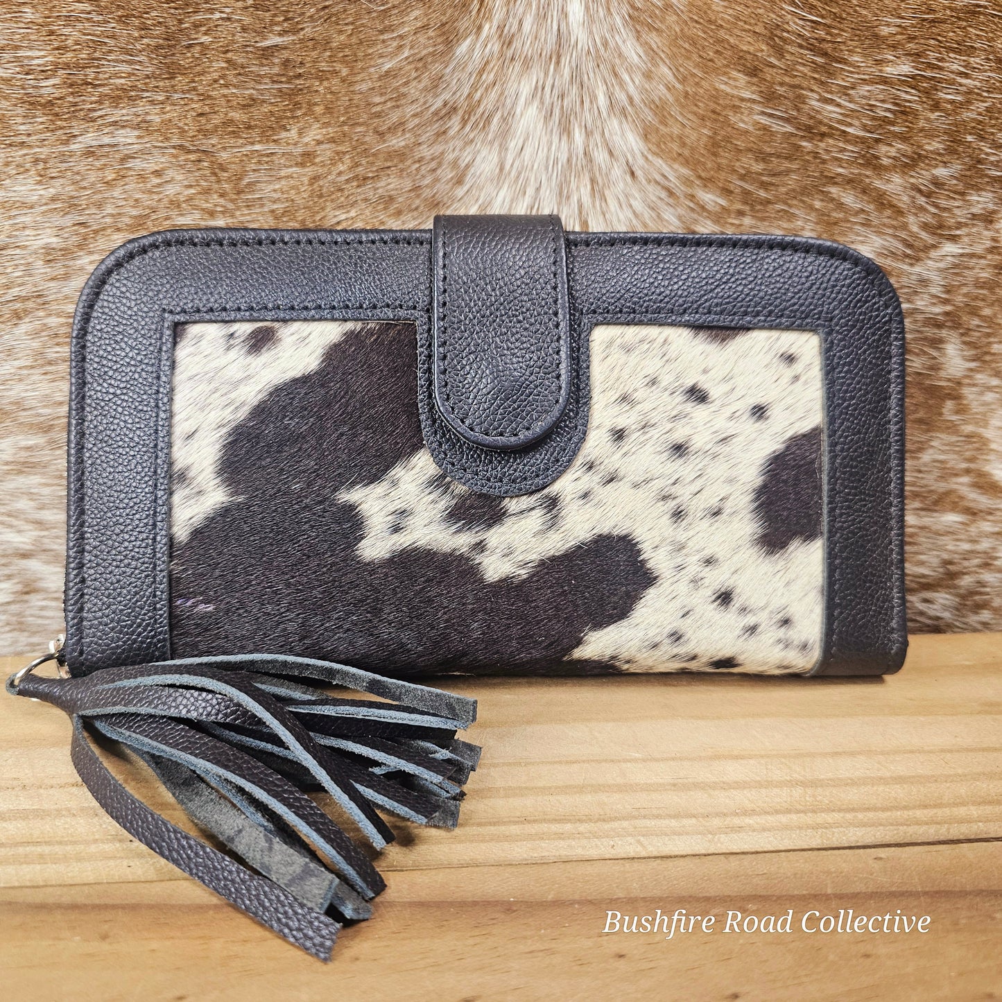 Mirror Cow Hide Wallet Large