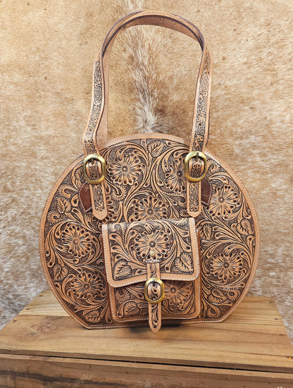 The Rancher's Wife Tooled Round Tote