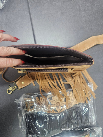 The Hayley Suede Fringe Bag