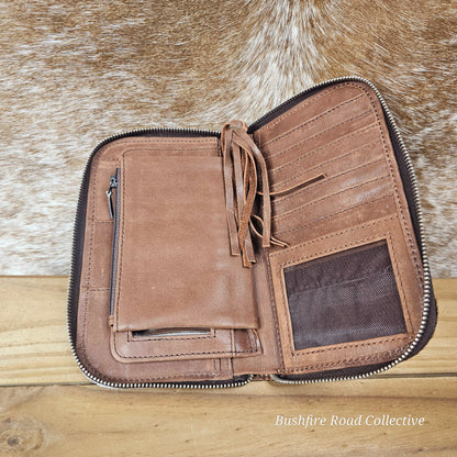 Mirrored Hide Wallet 20cm x 12cm