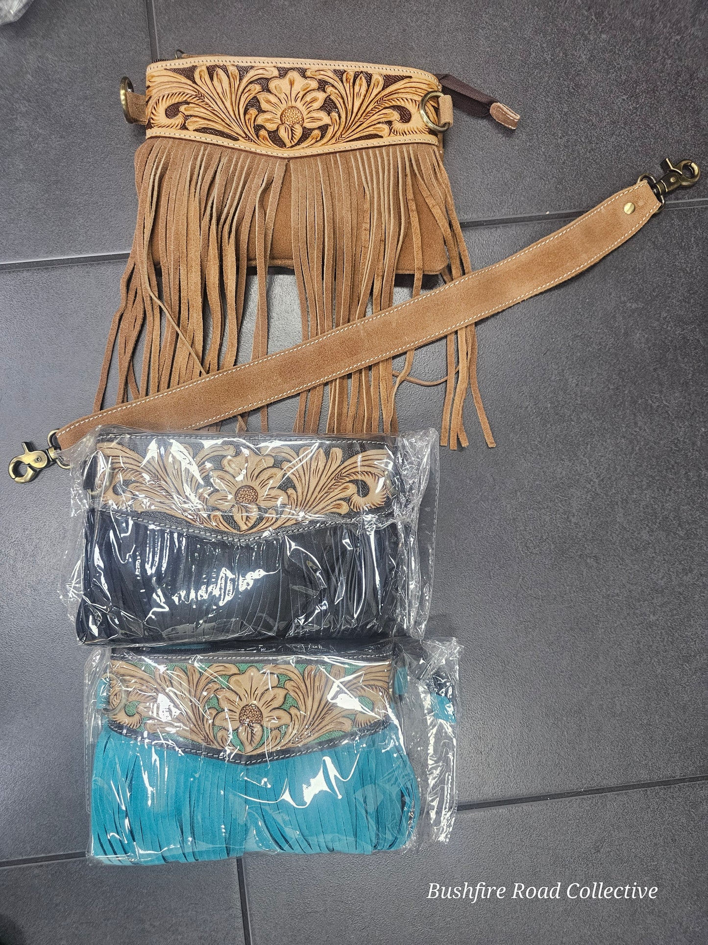 The Hayley Suede Fringe Bag